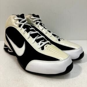 NWOT Nike Zoom Air Shox Vision Basketball Sneaker RARE VTG White Black 2009 13